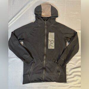 RVL Work Hard Stay Humble Zip Hoodie Large | Canadian Streetwear Black Grey